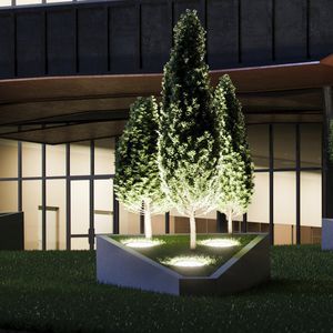 in-ground light fixture / RGB LED / RGBW LED / round