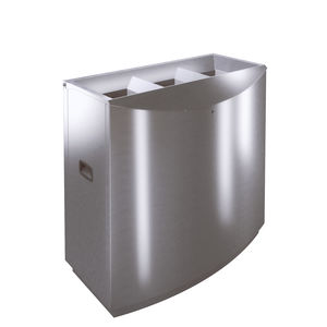 stainless steel trash can