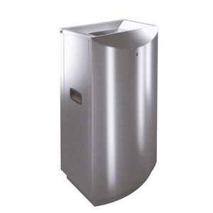 stainless steel trash can