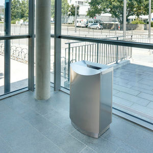 stainless steel trash can
