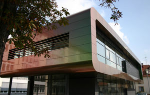 panel cladding / composite / aluminum / reflective