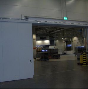 sliding industrial doors / metal / security / fire-rated