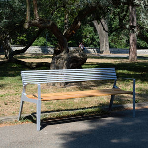 contemporary public bench