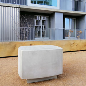 contemporary public bench