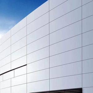 panel cladding / aluminum / smooth / metal look