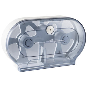 wall-mounted toilet paper dispenser / in plastic / for hotels
