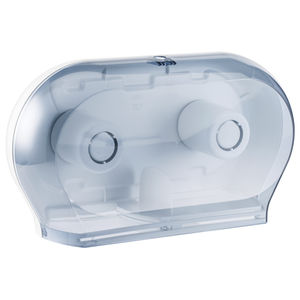 wall-mounted toilet paper dispenser / in plastic / for hotels