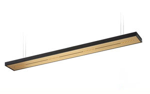 hanging light fixture / LED / linear / metal