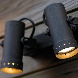 wall-mounted spotlight / outdoor / LED / round