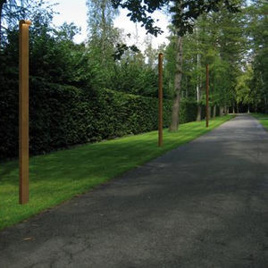 garden lamppost / contemporary / steel / LED