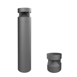 garden bollard light / contemporary / stainless steel / cast aluminum