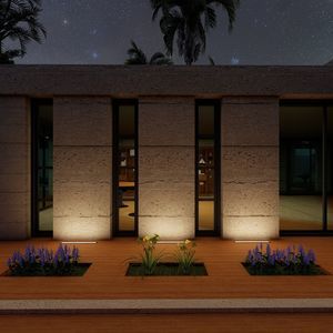 recessed floor light fixture