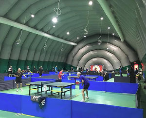 inflatable structure with PVC membrane