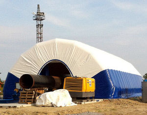 inflatable structure with PVC membrane