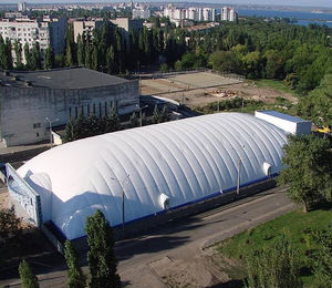 inflatable structure with PVC membrane / for tennis courts