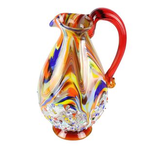 blown glass pitcher