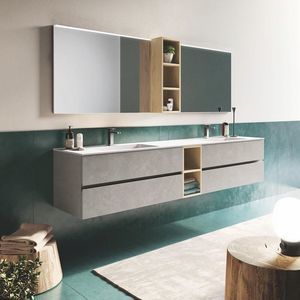 double washbasin cabinet