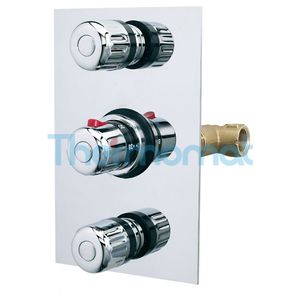 double-handle shower mixer tap