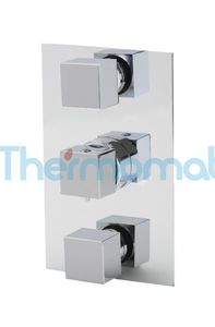 double-handle shower mixer tap