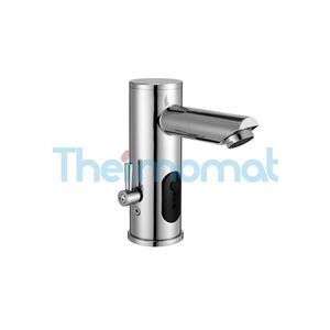 washbasin mixer tap / metal / electronic / indoor