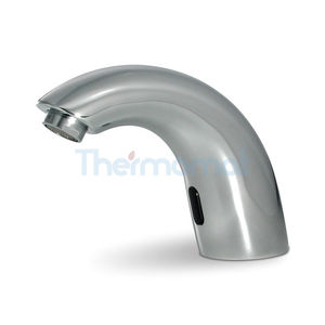 washbasin mixer tap / chromed metal / electronic / self-closing