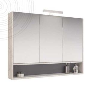 bathroom mirror cabinet with built-in lighting 1