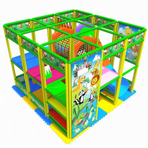 play structure for public buildings / PVC / galvanized iron / foam