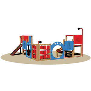 playground play structure / wooden / modular