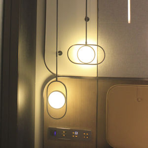 original design wall light / acrylic / brass / stainless steel