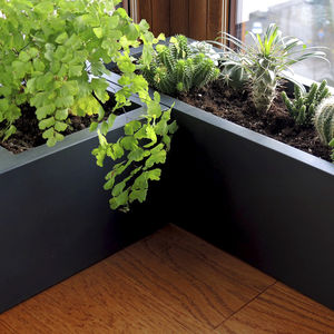 concrete planter / composite / rectangular / square