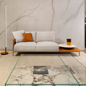 contemporary sofa / leather / fabric / for offices