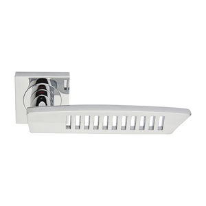 door handle / brass / chrome-plated brass / contemporary