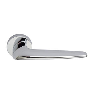 door handle / polished brass / contemporary / chrome