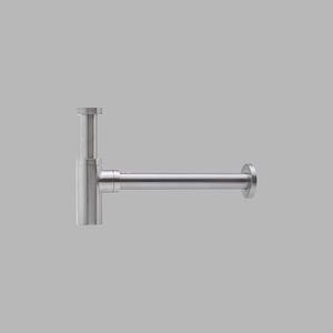 chrome-plated brass bottle trap