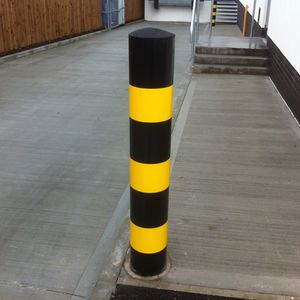 security bollard / parking prevention / galvanized steel / high