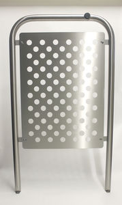 stainless steel door stop / rubber / galvanized steel