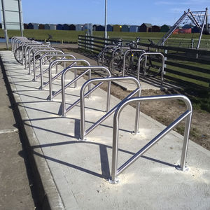 floor-mounted bike stand / galvanized steel / for public spaces