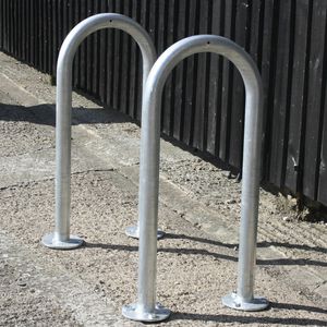 floor-mounted bike stand / galvanized steel / stainless steel / for public spaces