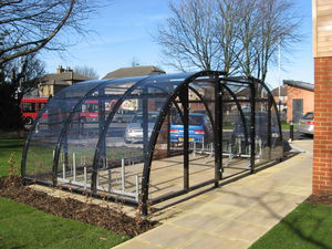 steel cycle shelter