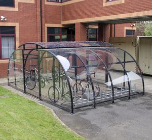 steel cycle shelter / secure