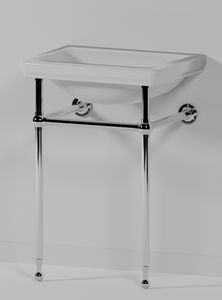 chrome washbasin stand