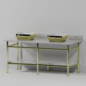 chrome washbasin stand
