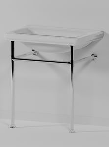 chrome washbasin stand
