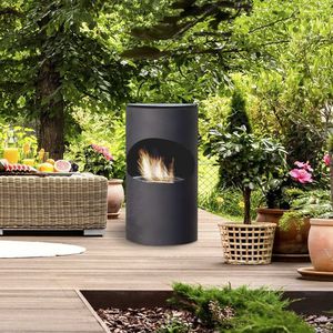 bioethanol fireplace / contemporary / open hearth / central