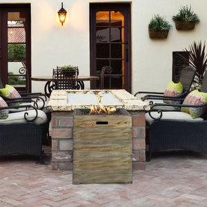 gas fireplace / contemporary / open hearth / central