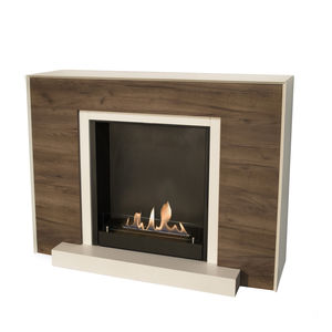 Scandinavian design fireplace surround