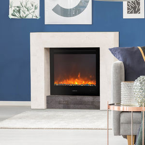 contemporary fireplace surround / natural stone