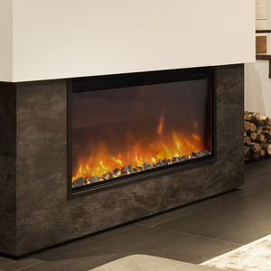 electric fireplace insert / flame effect / remote-controlled