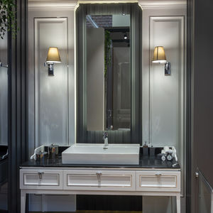 contemporary bathroom cabinet / traditional / MDF / with mirror