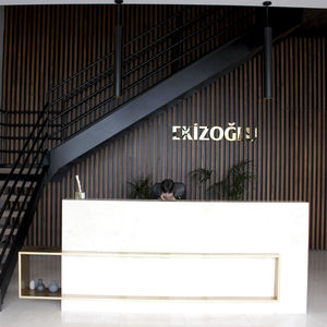 wooden desk / contemporary / commercial / modular